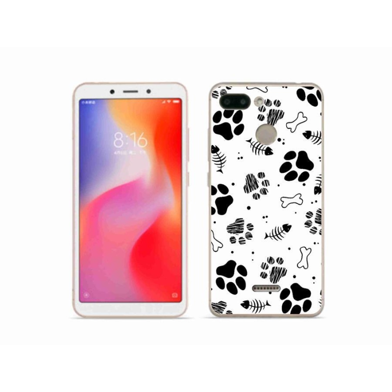 Gélový kryt mmCase na mobil Xiaomi Redmi 6 - psie labky 1