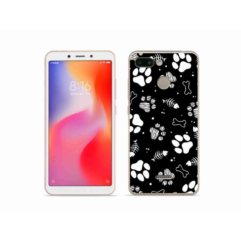 Gélový kryt mmCase na mobil Xiaomi Redmi 6 - psie labky