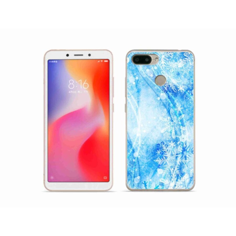 Gélový kryt mmCase na mobil Xiaomi Redmi 6 - snehové vločky