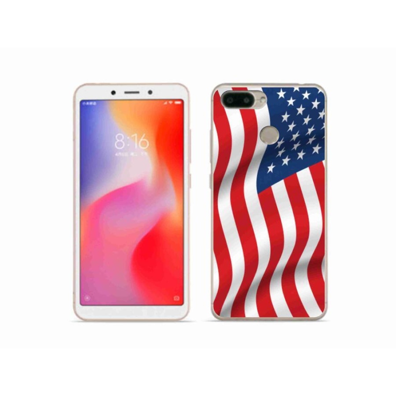 Gélový kryt mmCase na mobil Xiaomi Redmi 6 - USA vlajka