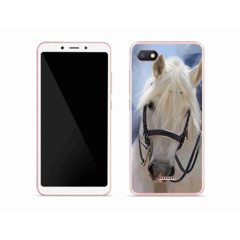 Gélový kryt mmCase na mobil Xiaomi Redmi 6A - biely kôň