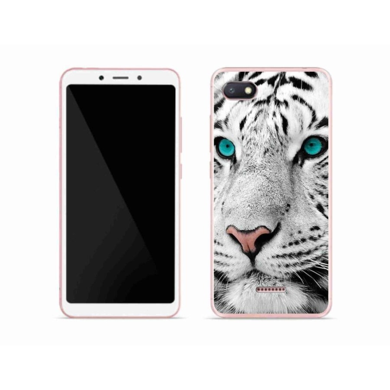 Gélový kryt mmCase na mobil Xiaomi Redmi 6A - biely tiger