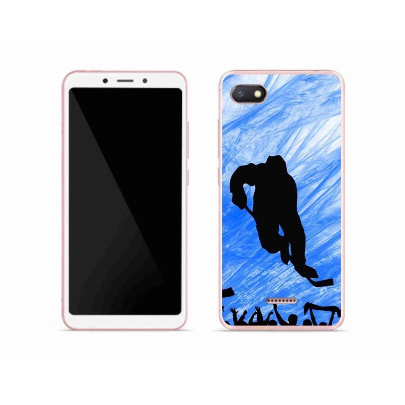 Gélový kryt mmCase na mobil Xiaomi Redmi 6A - hokejový hráč