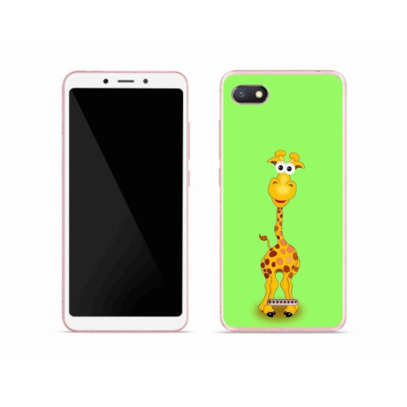 Gélový kryt mmCase na mobil Xiaomi Redmi 6A - kreslená žirafa