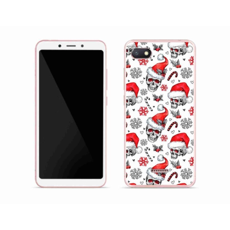 Gélový kryt mmCase na mobil Xiaomi Redmi 6A - vianočné lebky