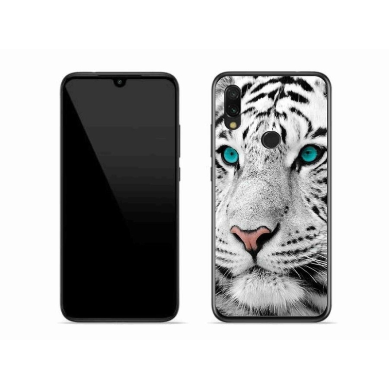 Gélový kryt mmCase na mobil Xiaomi Redmi 7 - biely tiger