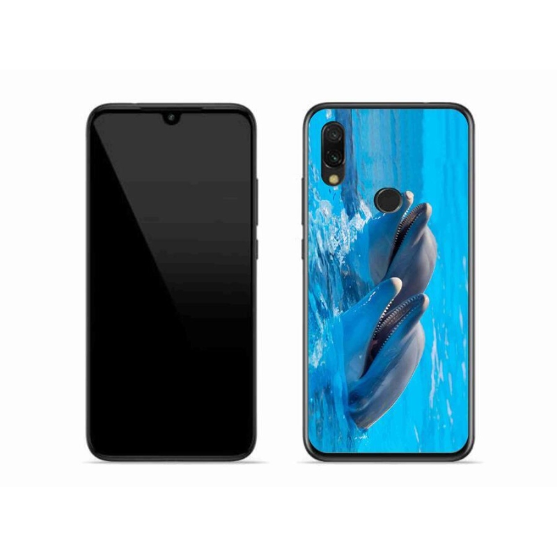 Gélový kryt mmCase na mobil Xiaomi Redmi 7 - delfíny