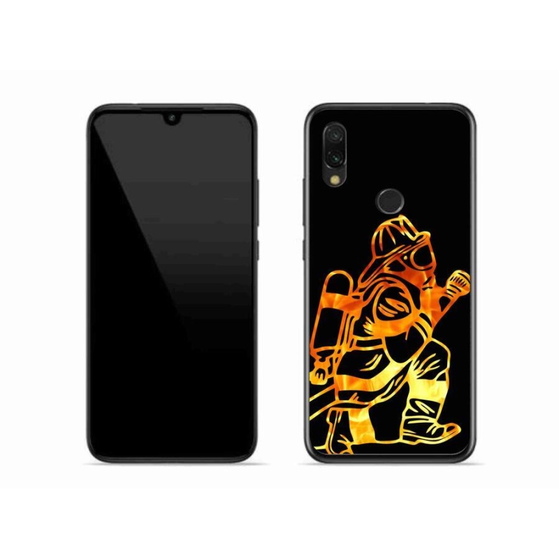 Gélový kryt mmCase na mobil Xiaomi Redmi 7 - hasič 1