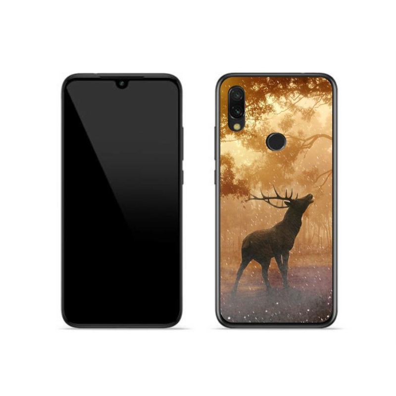 Gélový kryt mmCase na mobil Xiaomi Redmi 7 - jeleň v ruji