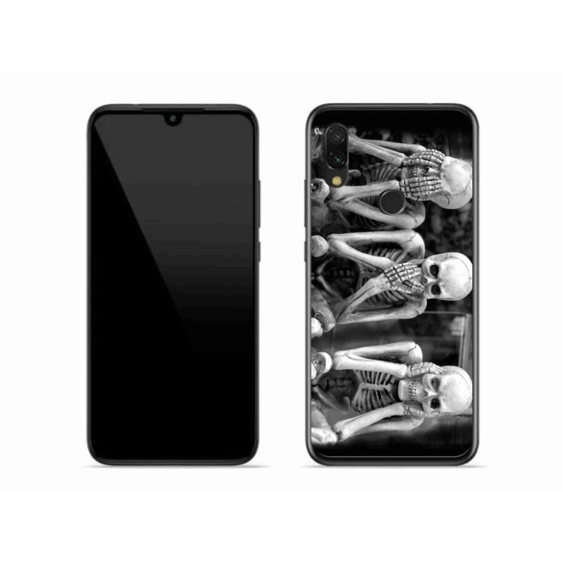 Gélový kryt mmCase na mobil Xiaomi Redmi 7 - kostlivci