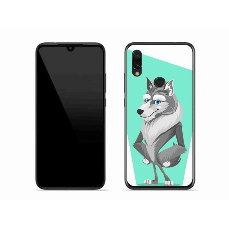 Gélový kryt mmCase na mobil Xiaomi Redmi 7 - kreslený vlk