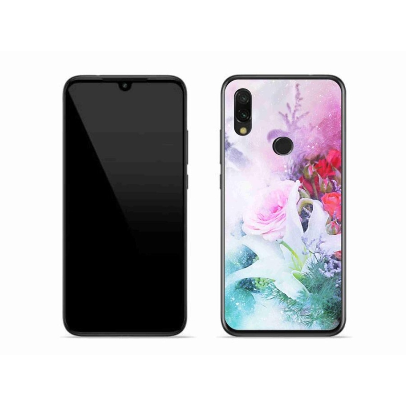 Gélový kryt mmCase na mobil Xiaomi Redmi 7 - kvety 4