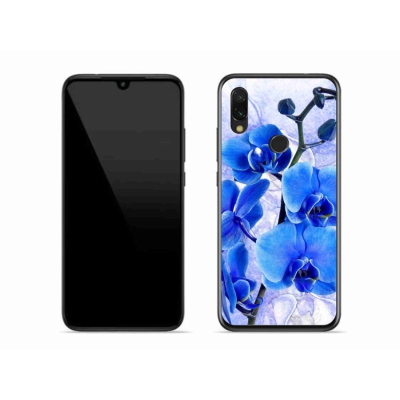 Gélový kryt mmCase na mobil Xiaomi Redmi 7 - modré kvety