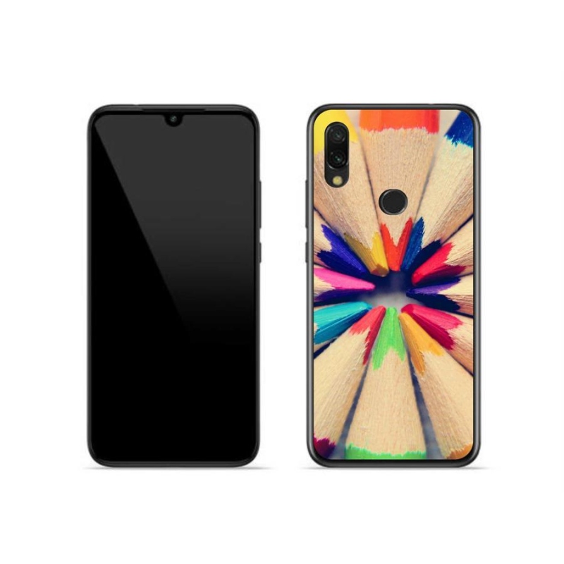 Gélový kryt mmCase na mobil Xiaomi Redmi 7 - pastelky