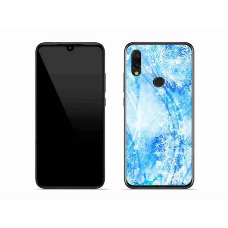 Gélový kryt mmCase na mobil Xiaomi Redmi 7 - snehové vločky