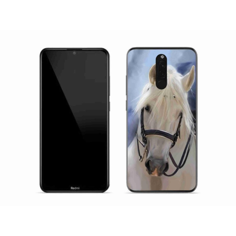 Gélový kryt mmCase na mobil Xiaomi Redmi 8 - biely kôň