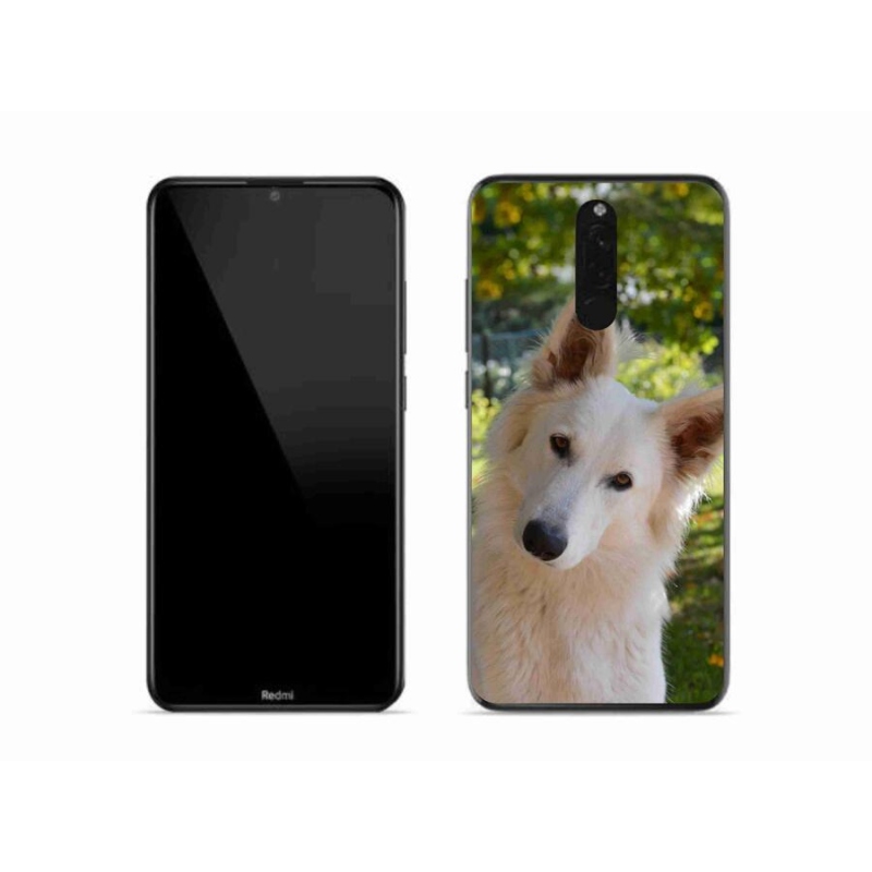 Gélový kryt mmCase na mobil Xiaomi Redmi 8 - biely švajčiarsky ovčiak 1