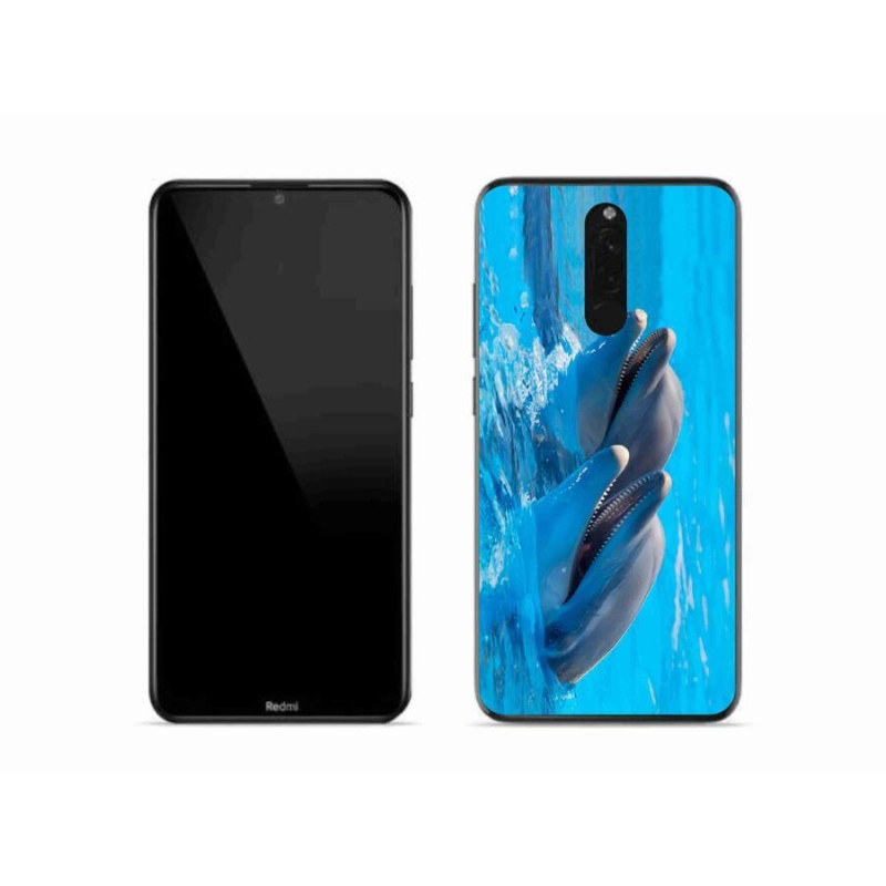 Gélový kryt mmCase na mobil Xiaomi Redmi 8 - delfíny