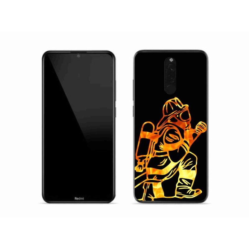 Gélový kryt mmCase na mobil Xiaomi Redmi 8 - hasič 1