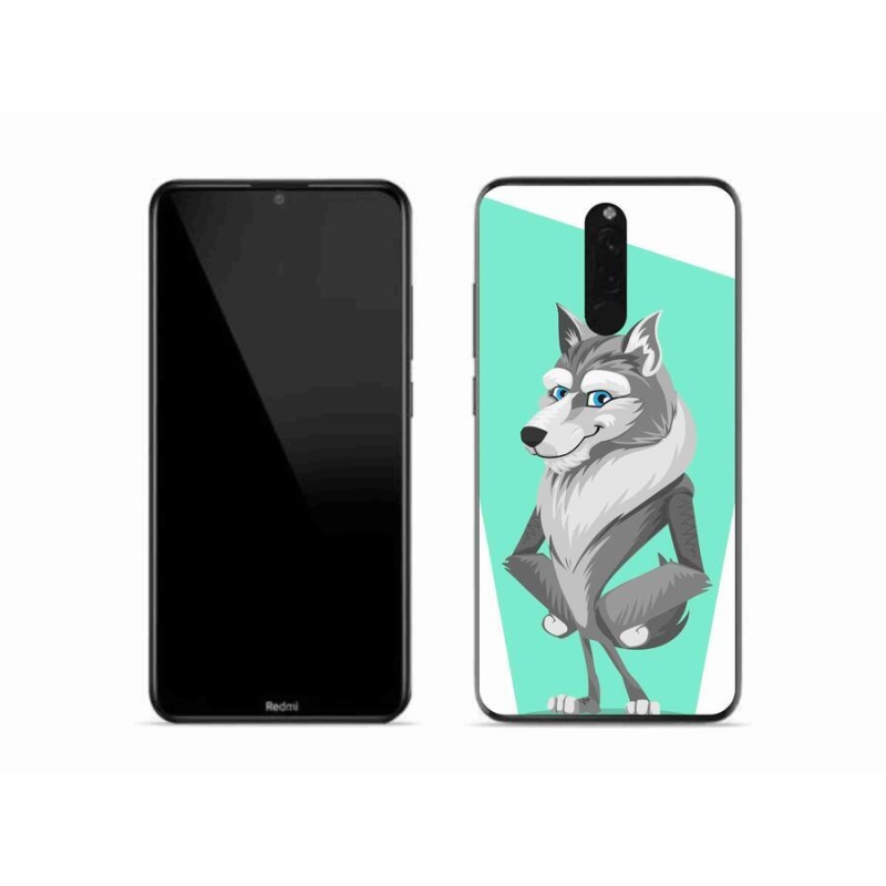 Gélový kryt mmCase na mobil Xiaomi Redmi 8 - kreslený vlk