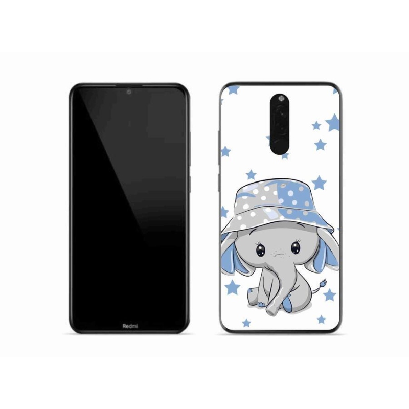 Gélový kryt mmCase na mobil Xiaomi Redmi 8 - modrý slon