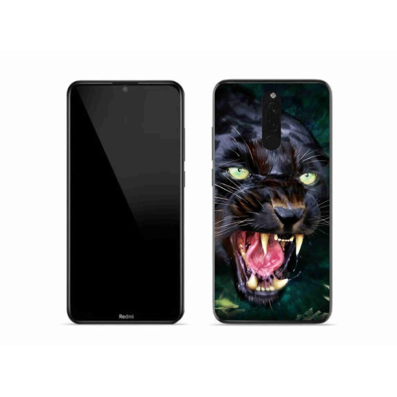 Gélový kryt mmCase na mobil Xiaomi Redmi 8 - rozzúrený čierny panter