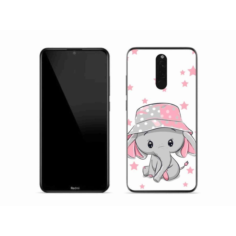 Gélový kryt mmCase na mobil Xiaomi Redmi 8 - ružový slon