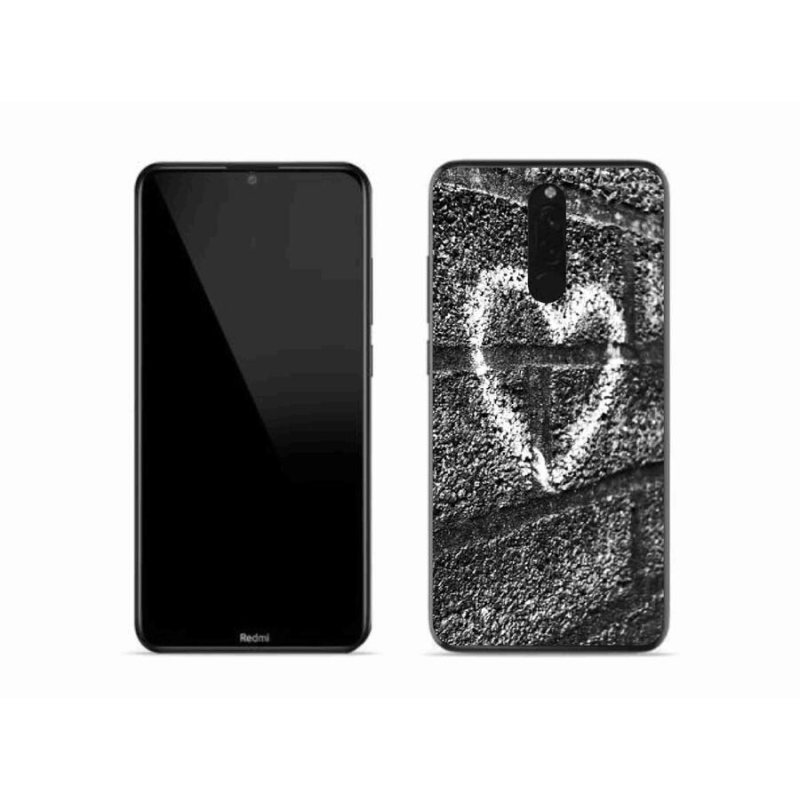 Gélový kryt mmCase na mobil Xiaomi Redmi 8 - srdce na stene
