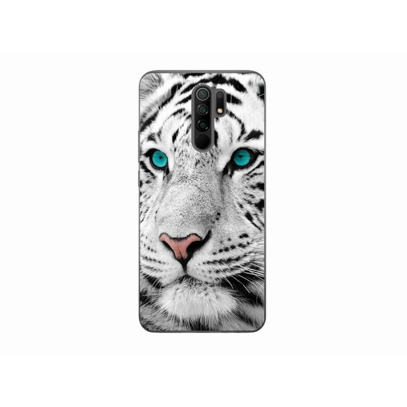 Gélový kryt mmCase na mobil Xiaomi Redmi 9 - biely tiger