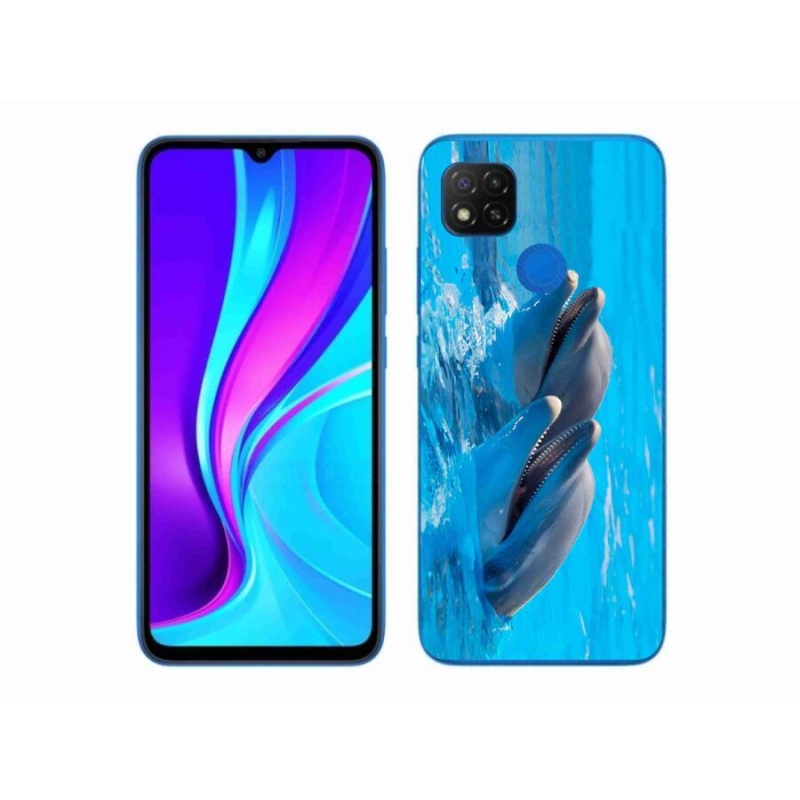 Gélový kryt mmCase na mobil Xiaomi Redmi 9 - delfíny