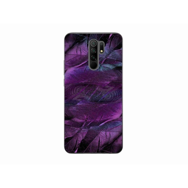 Gélový kryt mmCase na mobil Xiaomi Redmi 9 - fialová pierka