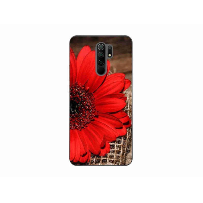 Gélový kryt mmCase na mobil Xiaomi Redmi 9 - gerbera