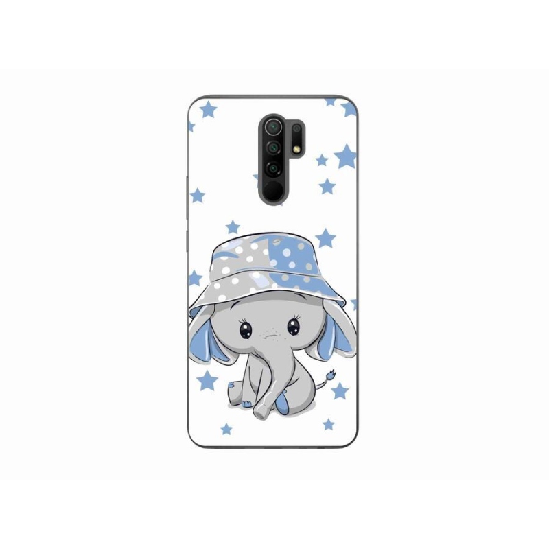 Gélový kryt mmCase na mobil Xiaomi Redmi 9 - modrý slon