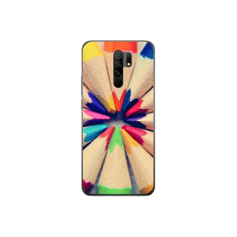 Gélový kryt mmCase na mobil Xiaomi Redmi 9 - pastelky