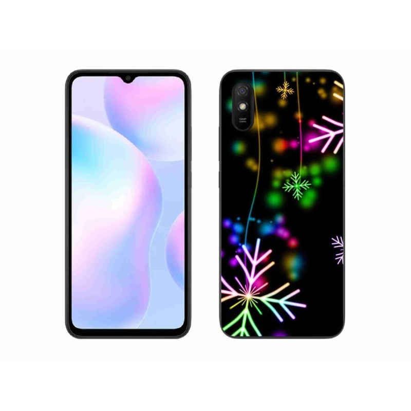 Gélový kryt mmCase na mobil Xiaomi Redmi 9A - farebné vločky