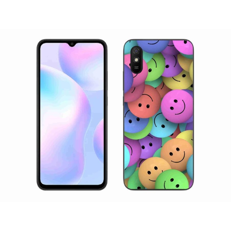 Gélový kryt mmCase na mobil Xiaomi Redmi 9A - farební smajlíci