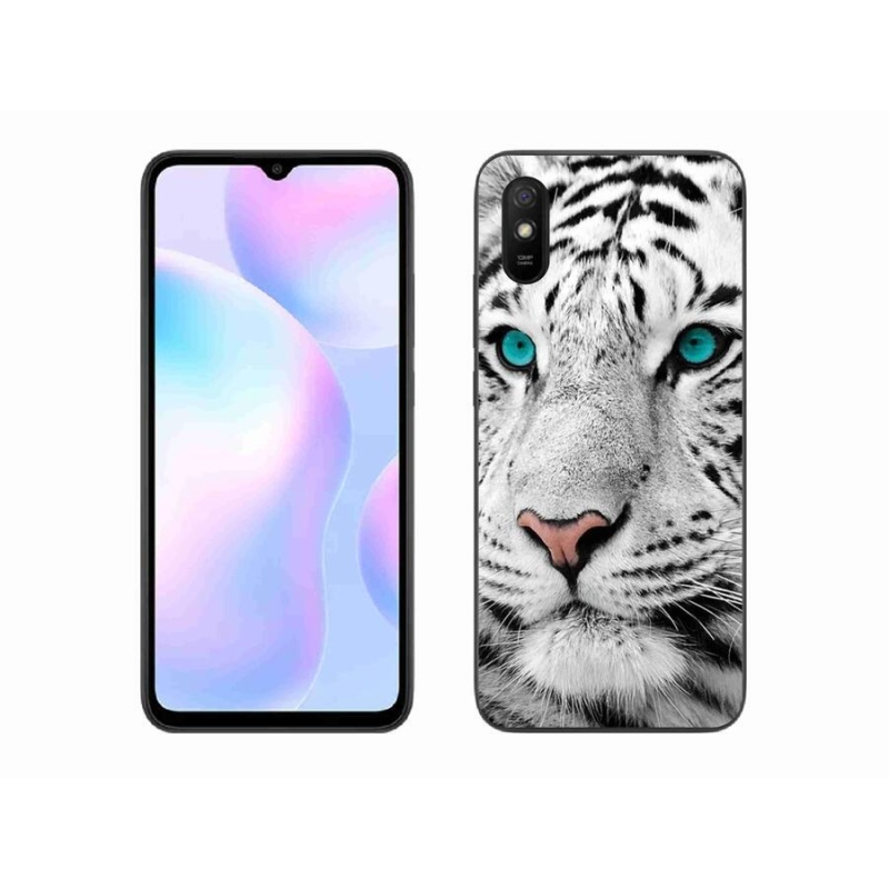 Gélový kryt mmCase na mobil Xiaomi Redmi 9A - biely tiger