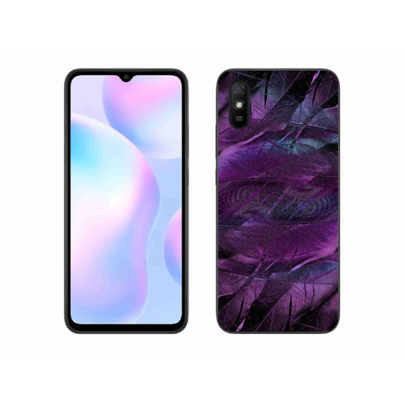 Gélový kryt mmCase na mobil Xiaomi Redmi 9A - fialová pierka