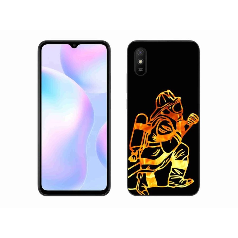 Gélový kryt mmCase na mobil Xiaomi Redmi 9A - hasič 1