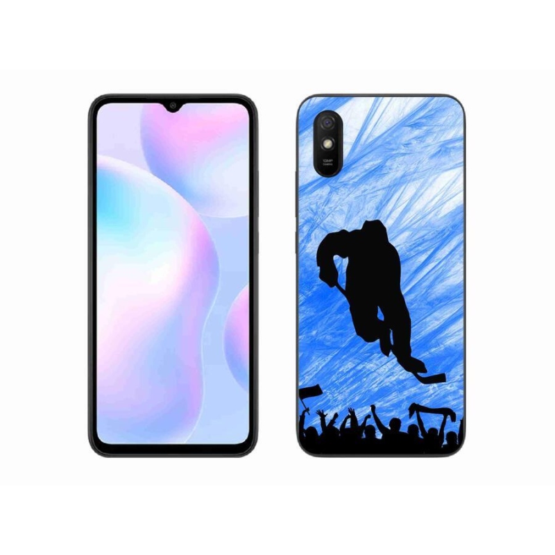 Gélový kryt mmCase na mobil Xiaomi Redmi 9A - hokejový hráč