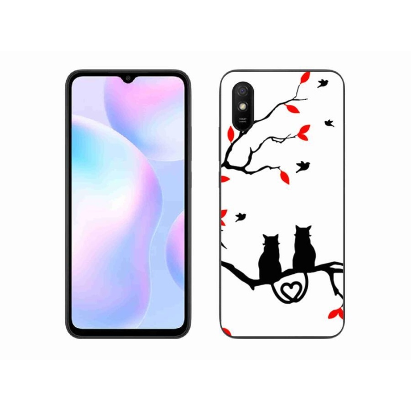 Gélový kryt mmCase na mobil Xiaomi Redmi 9A - mačací láska