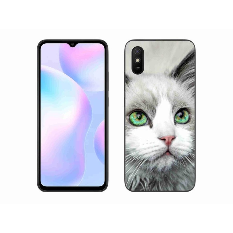 Gélový kryt mmCase na mobil Xiaomi Redmi 9A - mačací pohľad