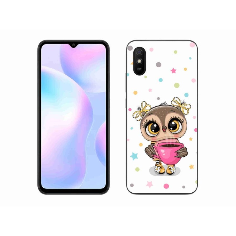 Gélový kryt mmCase na mobil Xiaomi Redmi 9A - kreslená sovička