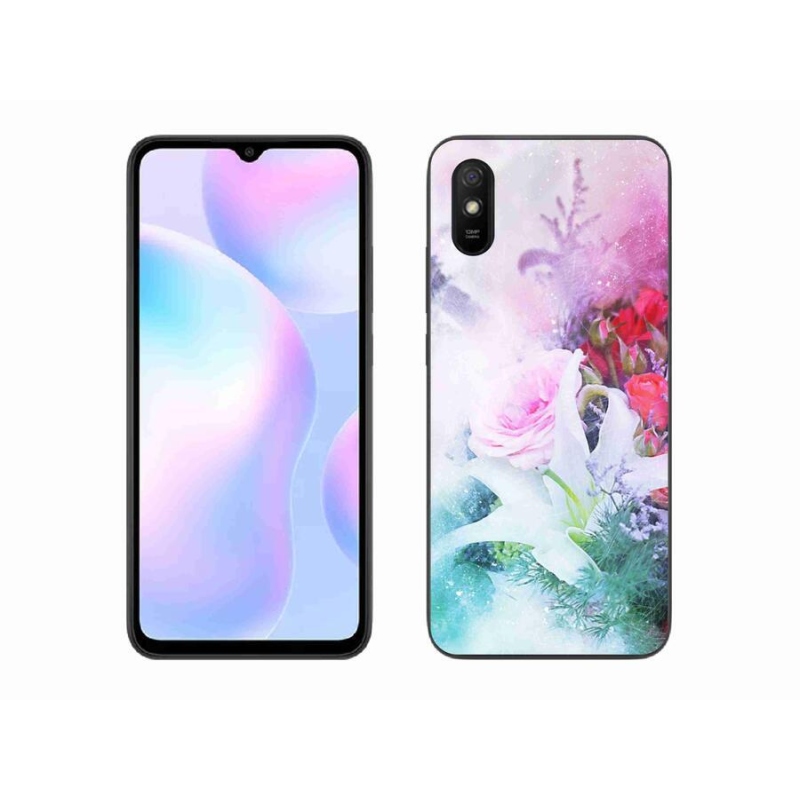 Gélový kryt mmCase na mobil Xiaomi Redmi 9A - kvety 4