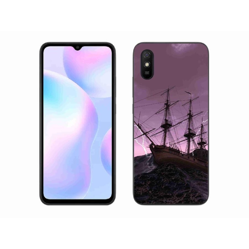 Gélový kryt mmCase na mobil Xiaomi Redmi 9A - loď v búrke