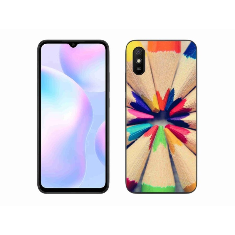 Gélový kryt mmCase na mobil Xiaomi Redmi 9A - pastelky