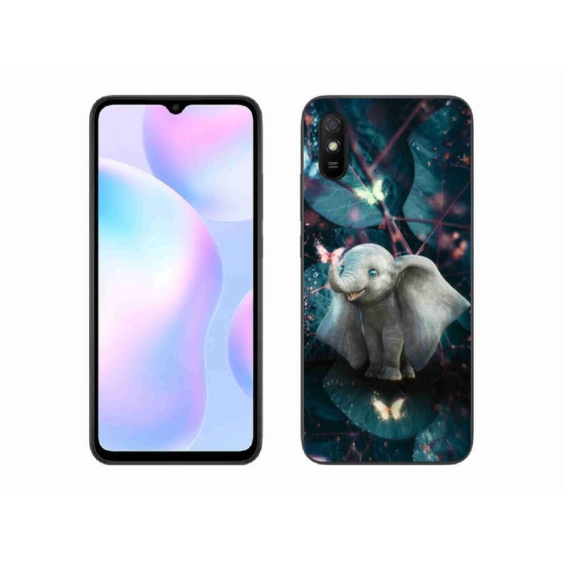 Gélový kryt mmCase na mobil Xiaomi Redmi 9A - roztomilý slon