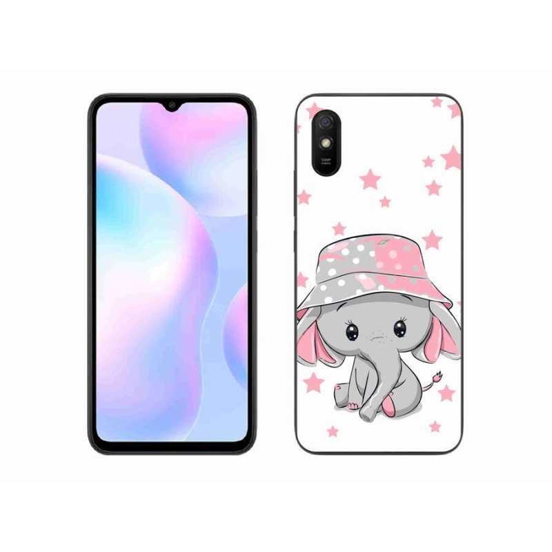 Gélový kryt mmCase na mobil Xiaomi Redmi 9A - ružový slon