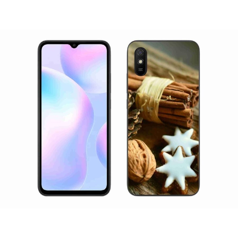 Gélový kryt mmCase na mobil Xiaomi Redmi 9A - škorica a perníčky