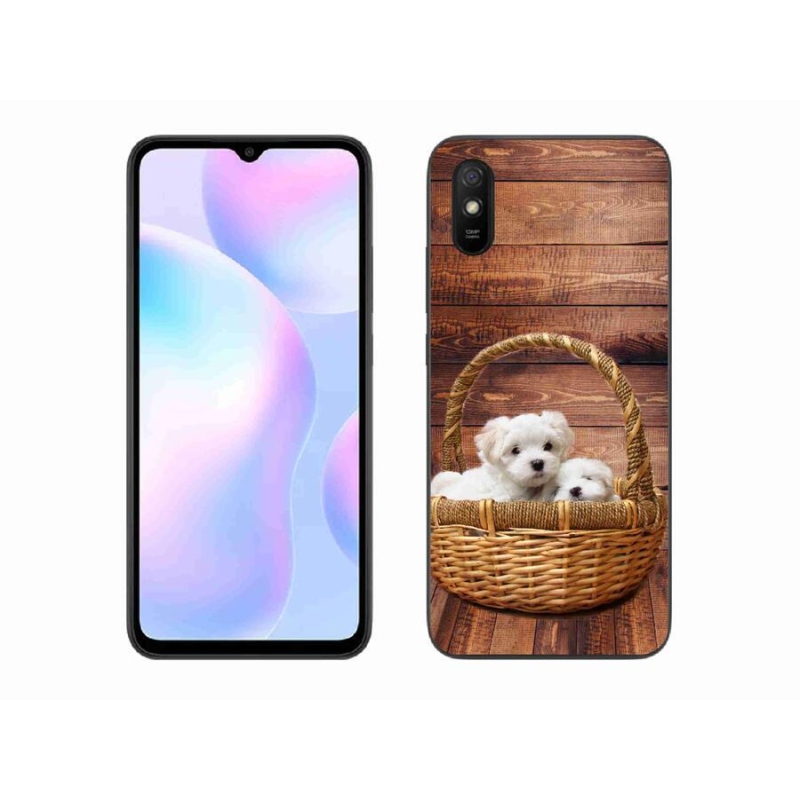 Gélový kryt mmCase na mobil Xiaomi Redmi 9A - šteniatka